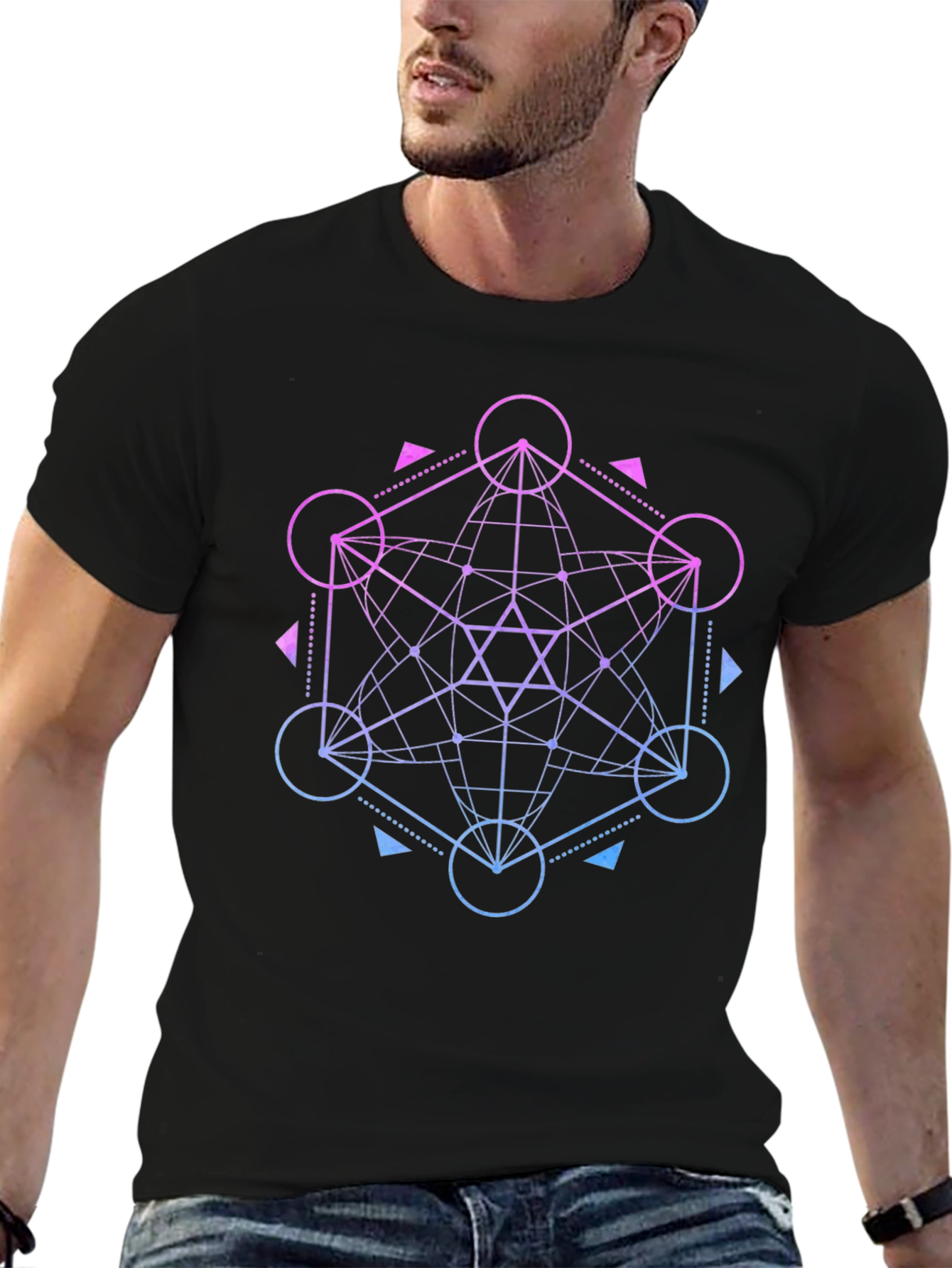 Geometric Metatrons Cube T-Shirt