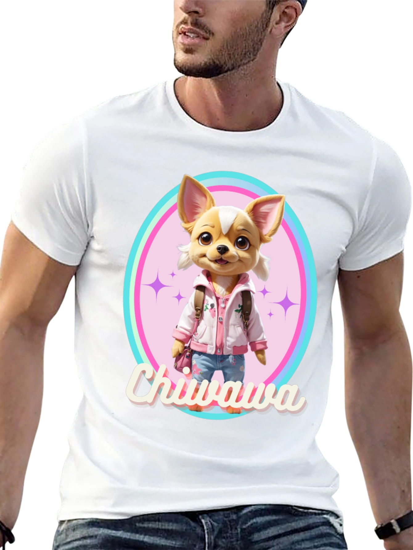 Chihuahua Graphic Tee - Kawaii Dog Shirt