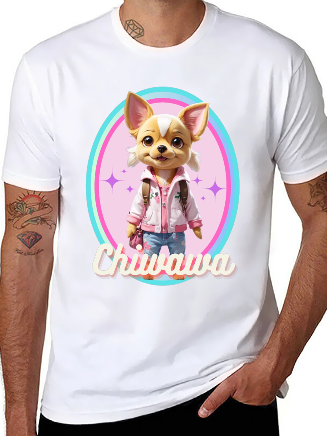 Chihuahua Graphic Tee - Kawaii Dog Shirt