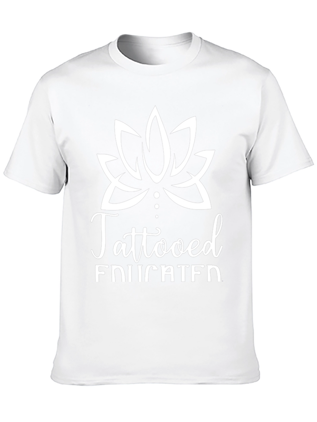 Tattooed Educated Graphic Tee - Black Casual T-Shirt