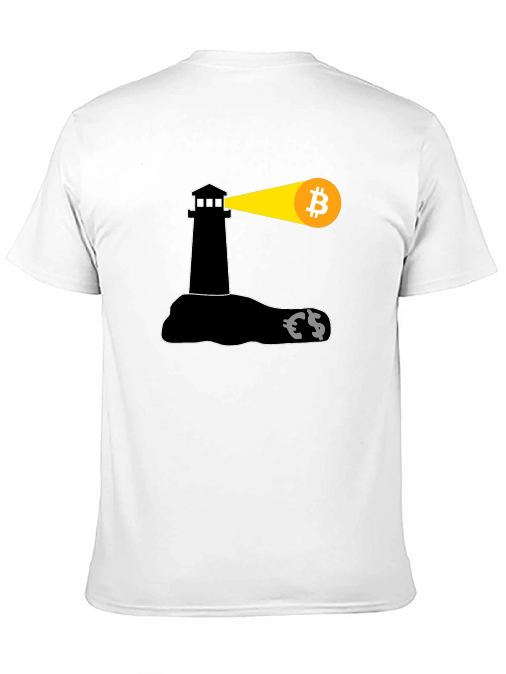 Bitcoin Lighthouse Black T-Shirt