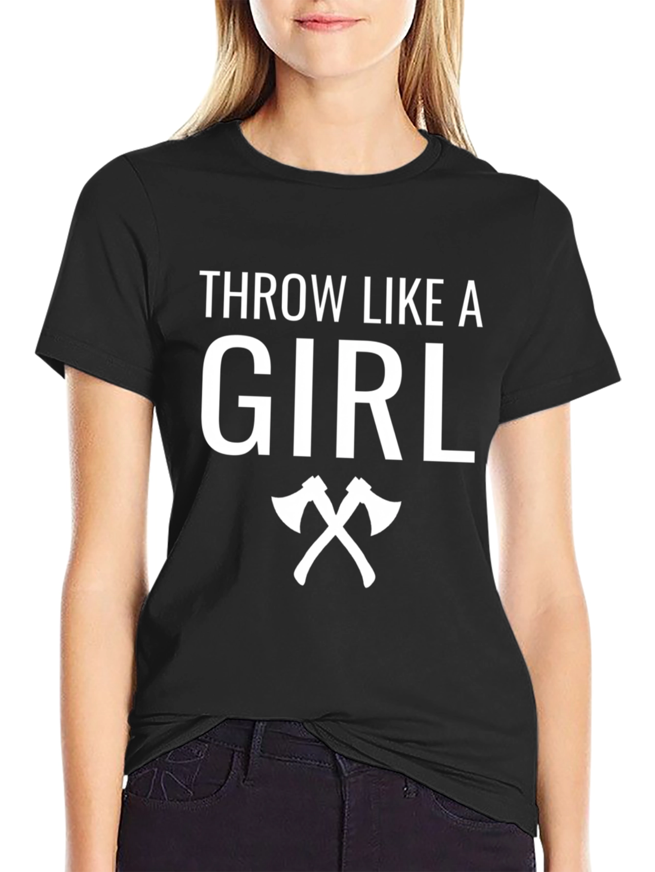 Throw Like A Girl Axe T-Shirt