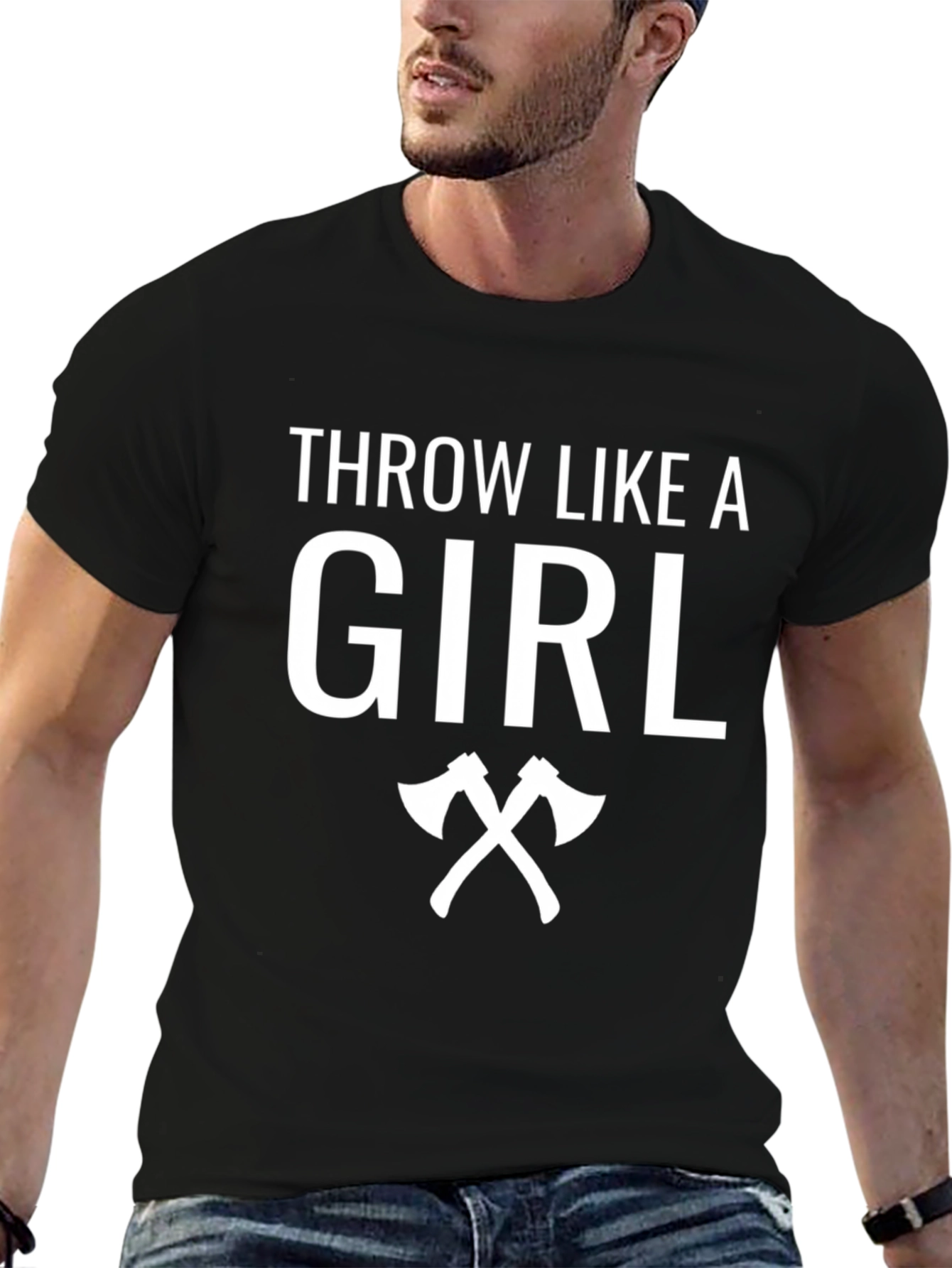 Throw Like A Girl Axe T-Shirt