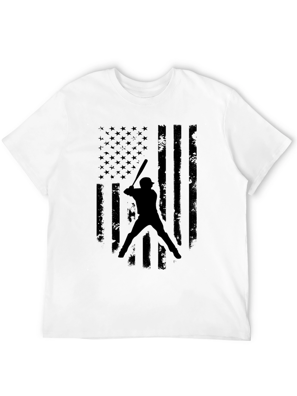 American Flag Baseball Graphic T-Shirt