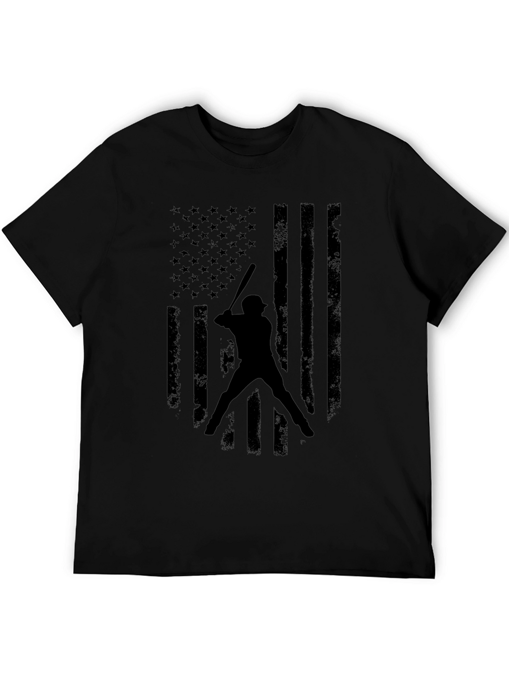 American Flag Baseball Graphic T-Shirt