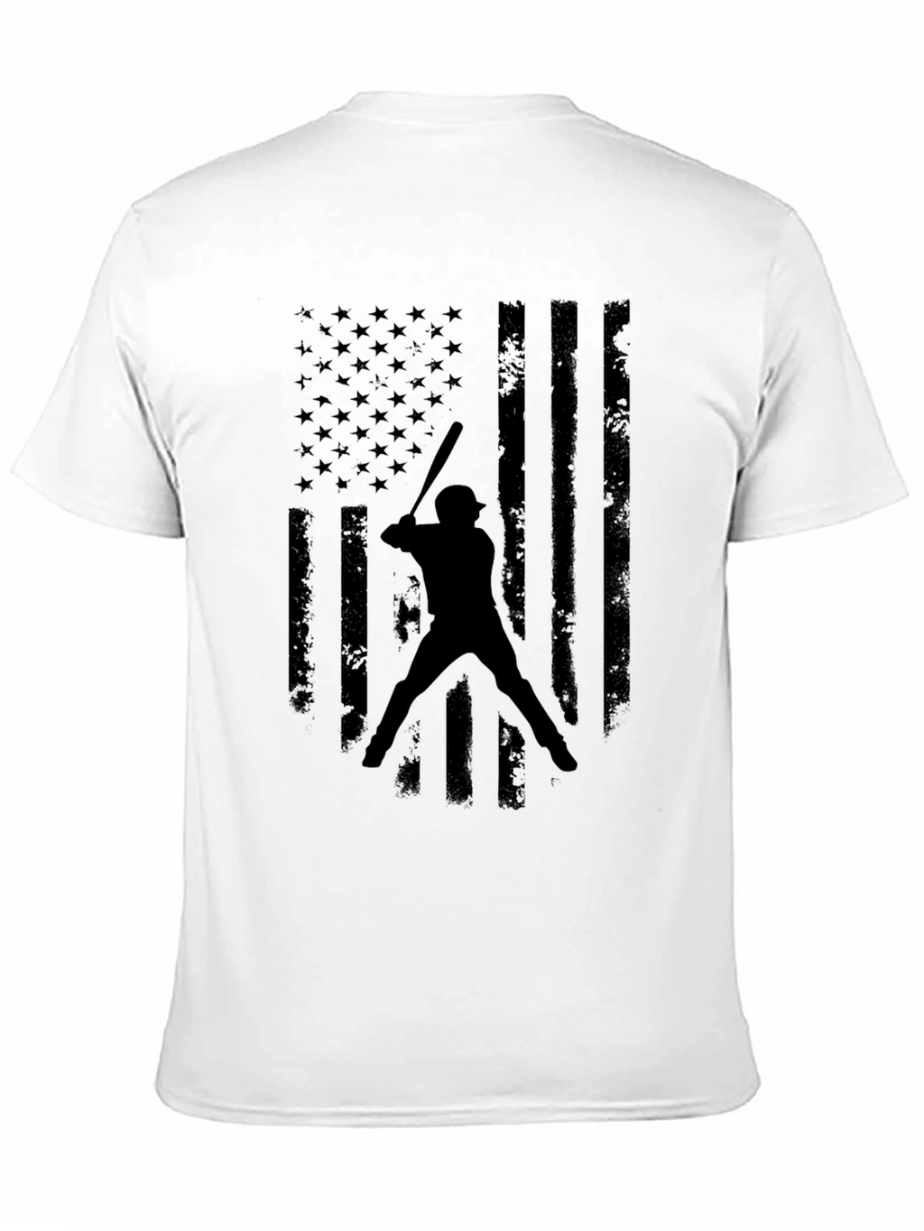American Flag Baseball Graphic T-Shirt