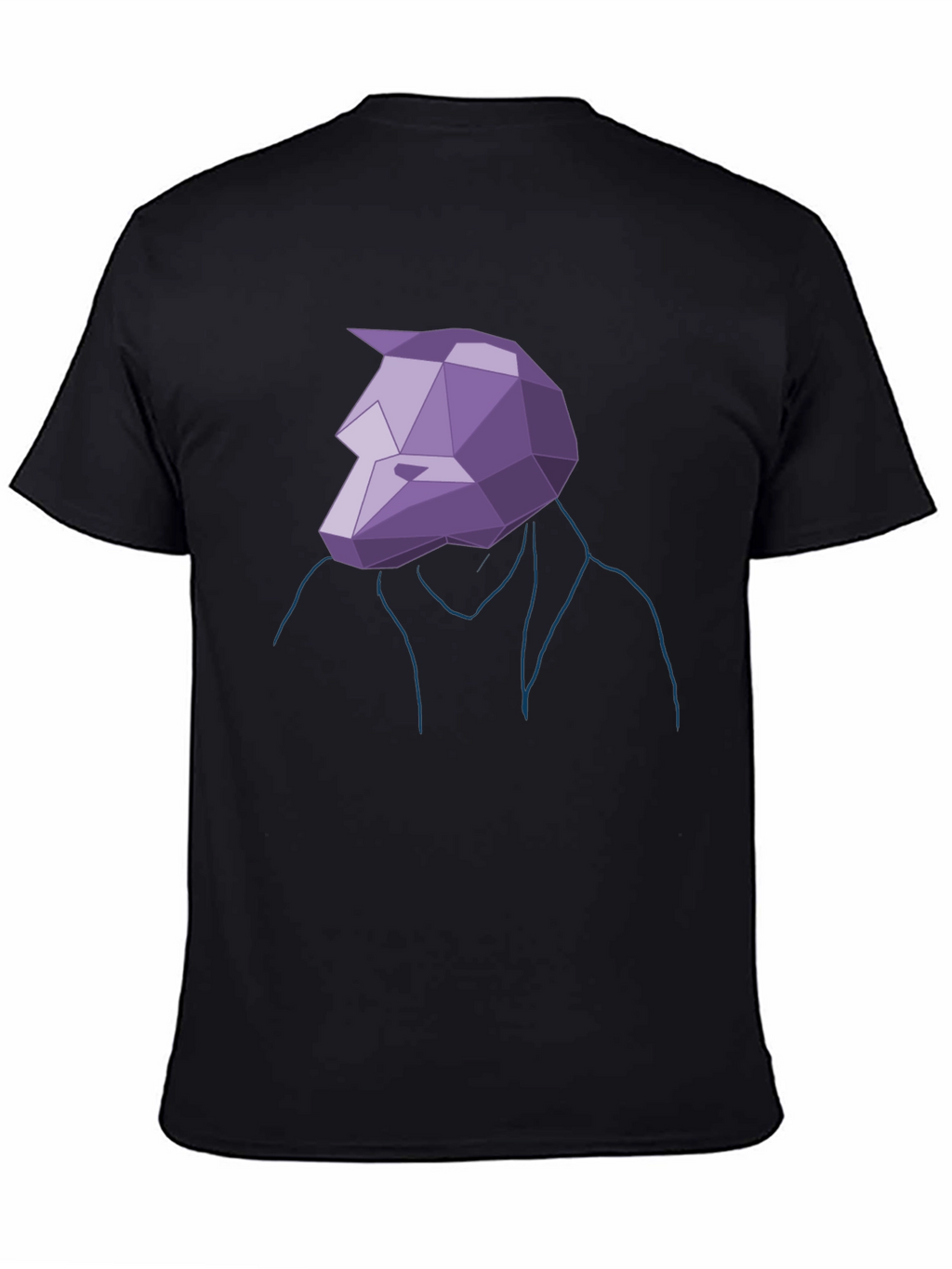 Geometric Wolf Graphic T-Shirt - Modern Streetwear