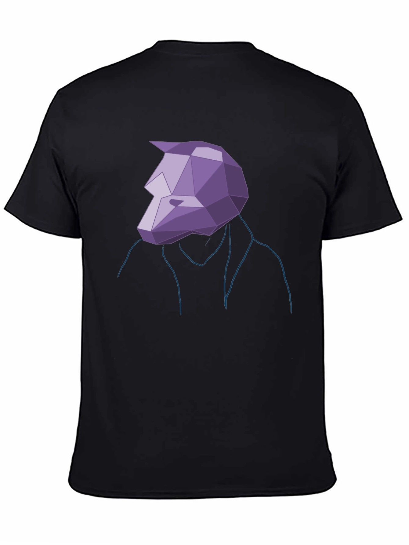 Geometric Wolf Graphic T-Shirt - Modern Streetwear