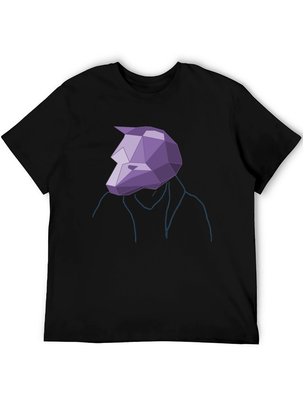 Geometric Wolf Graphic T-Shirt - Modern Streetwear