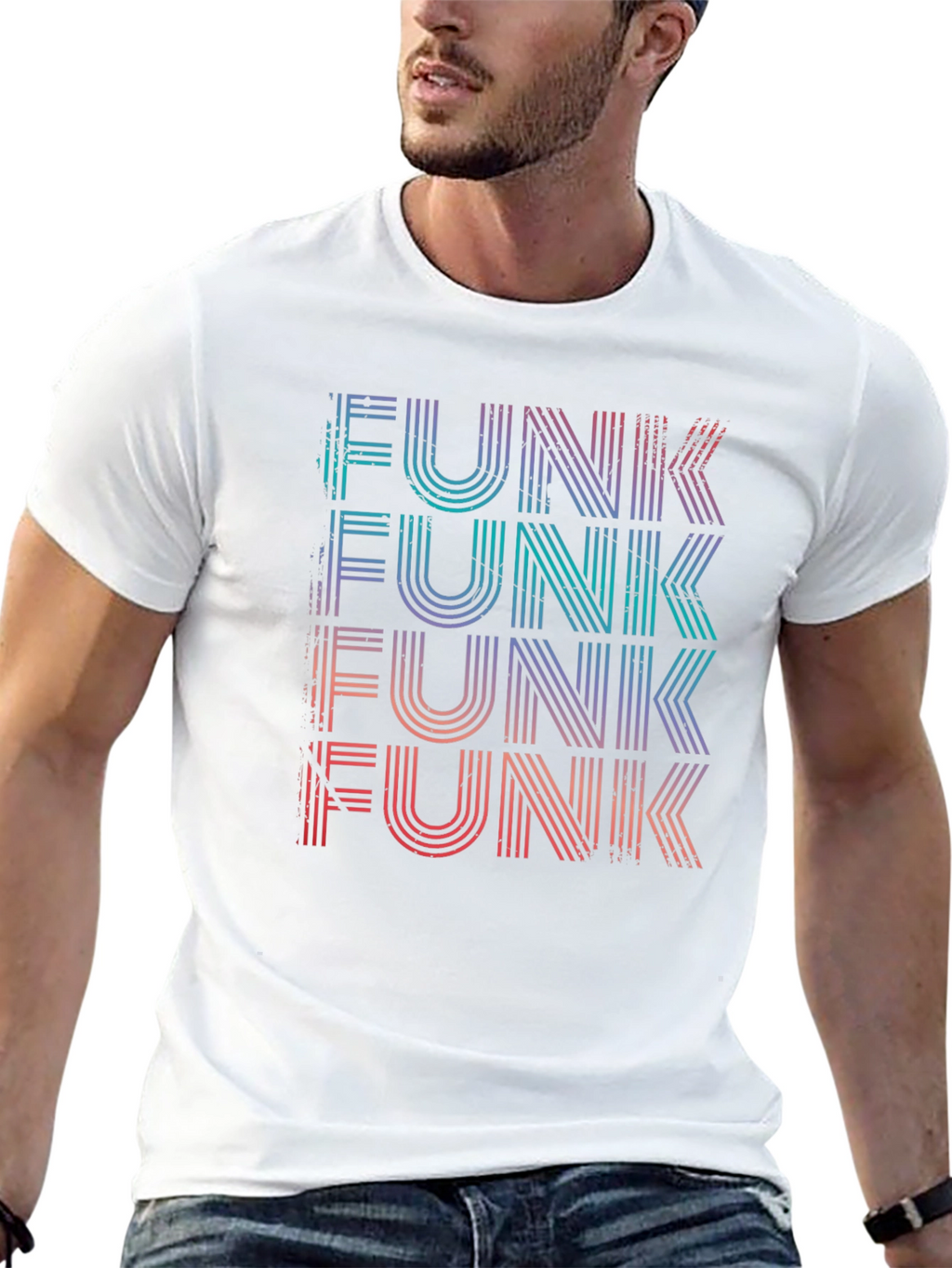 Retro Funk Graphic Tee - Black