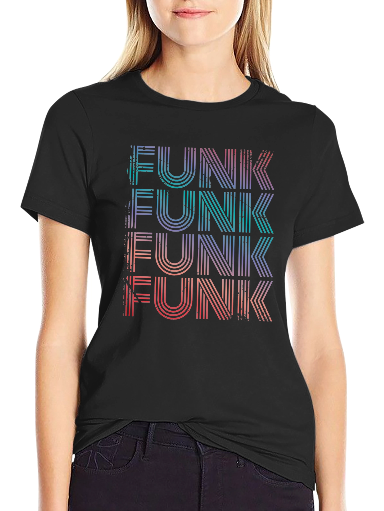 Retro Funk Graphic Tee - Black