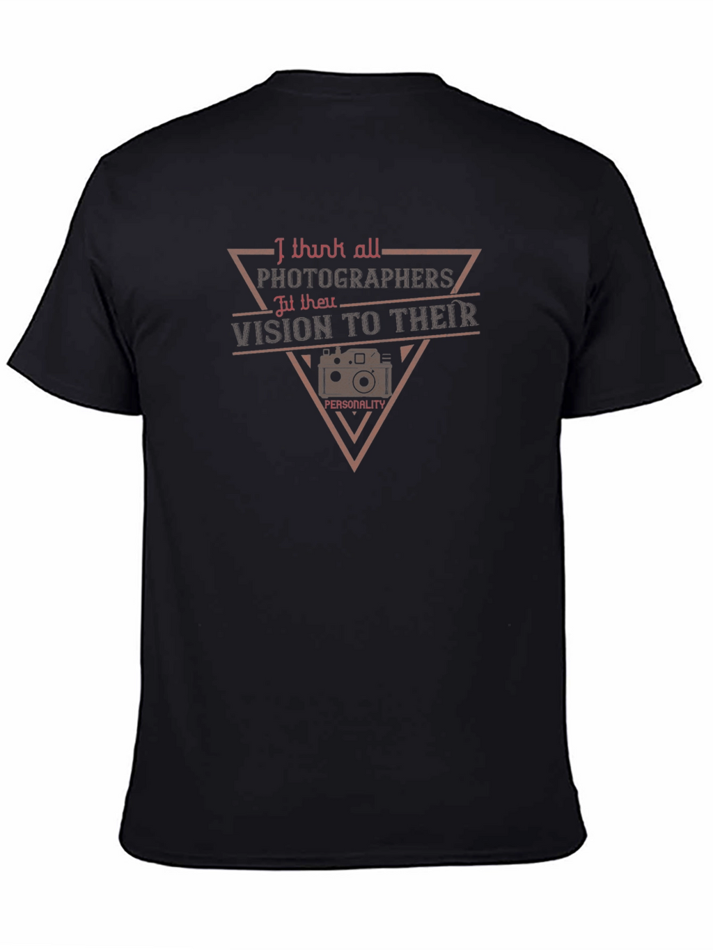 Photographer Vision Black Graphic Tee