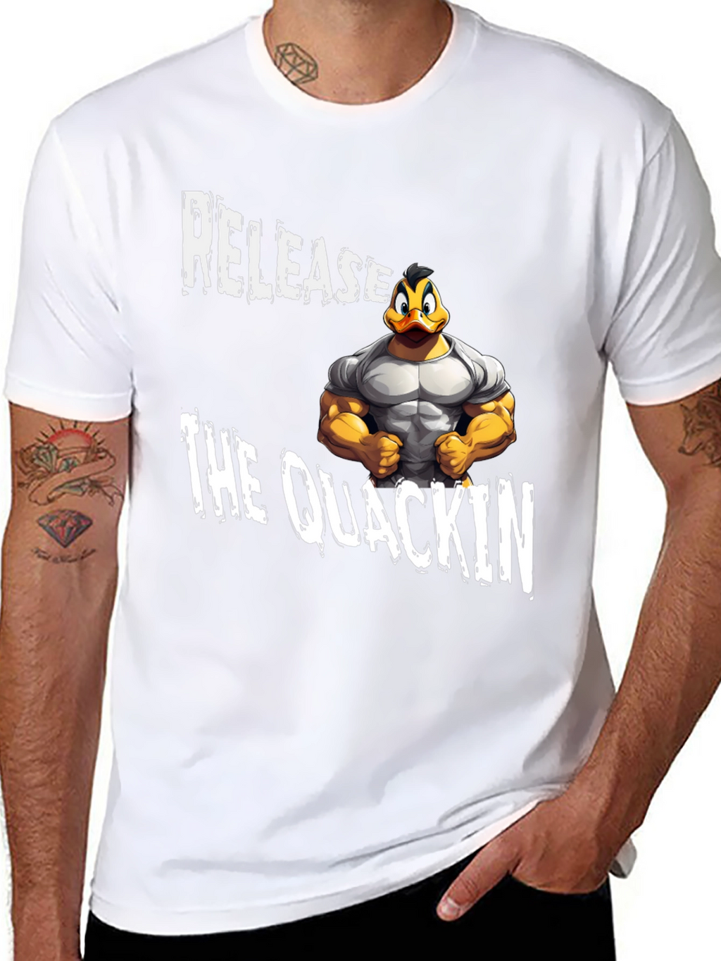 Release the Quackin Black Graphic T-Shirt