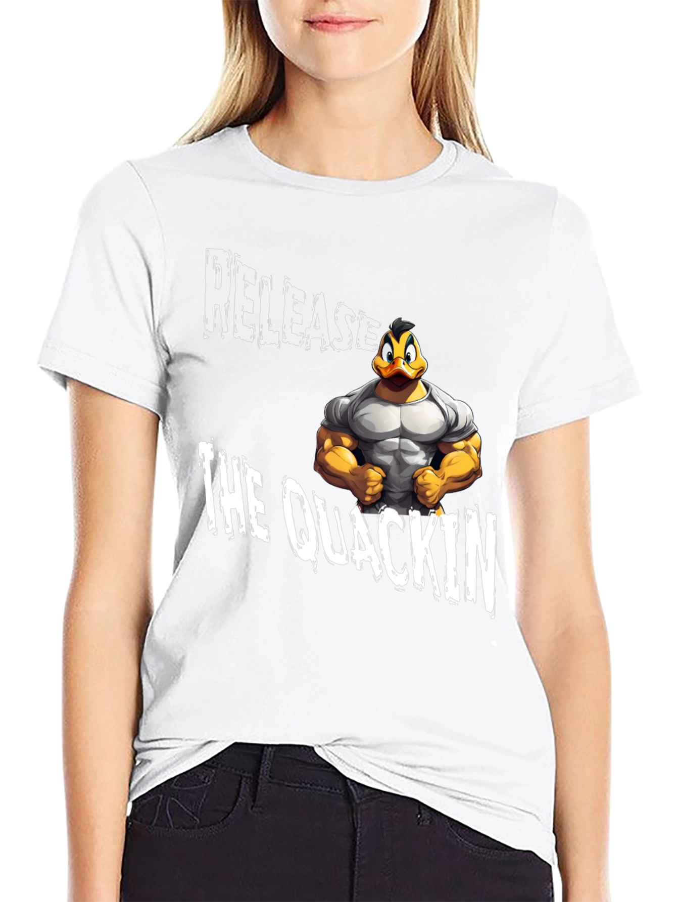 Release the Quackin Black Graphic T-Shirt