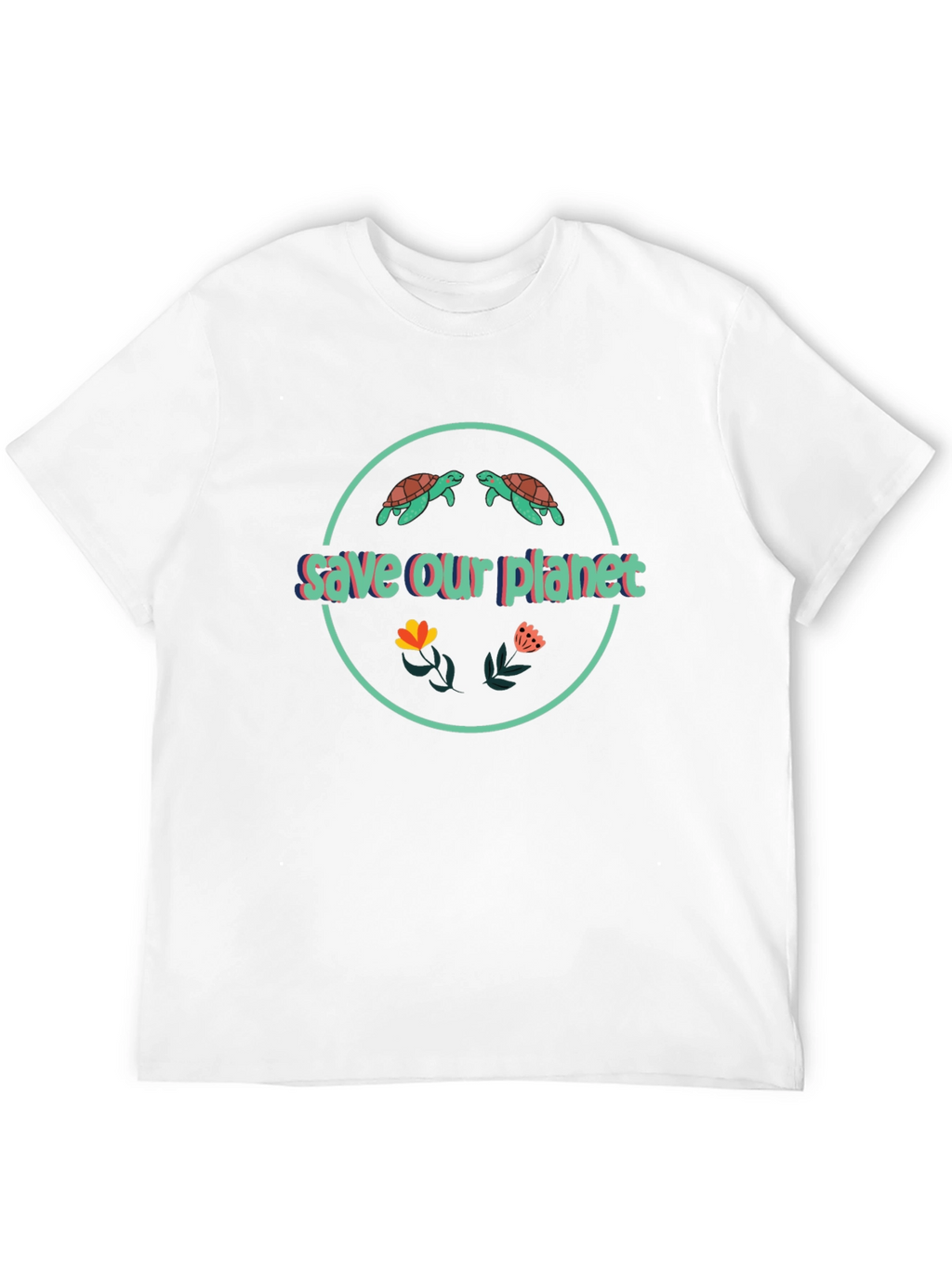 Save Our Planet Graphic Print Tee