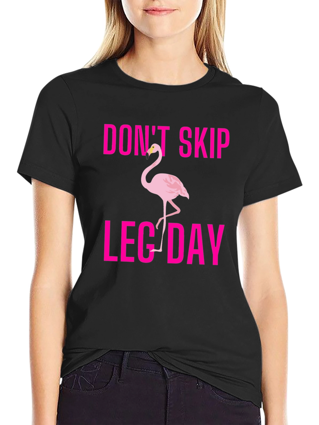 Dont Skip Leg Day Flamingo T-Shirt