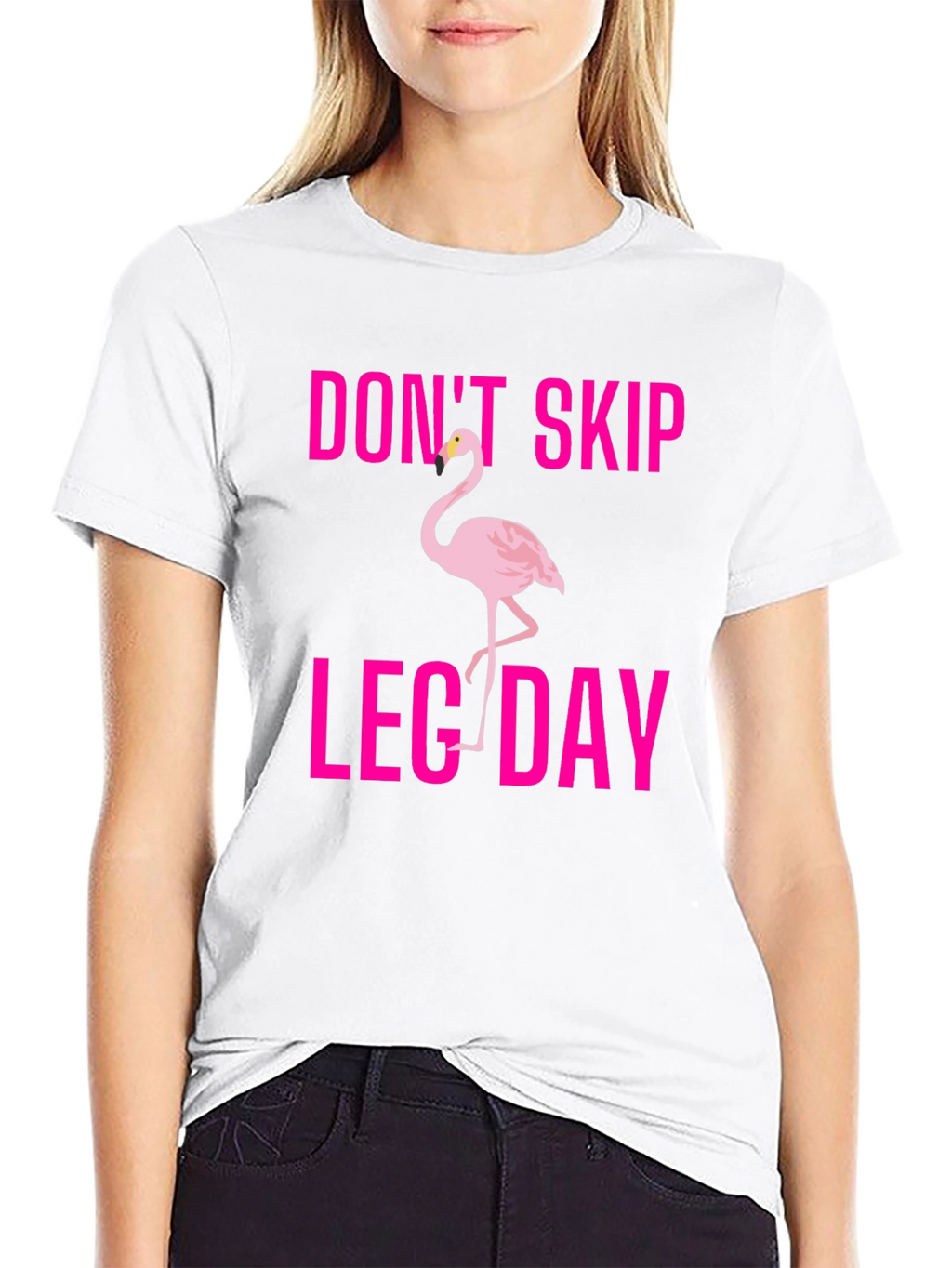 Dont Skip Leg Day Flamingo T-Shirt