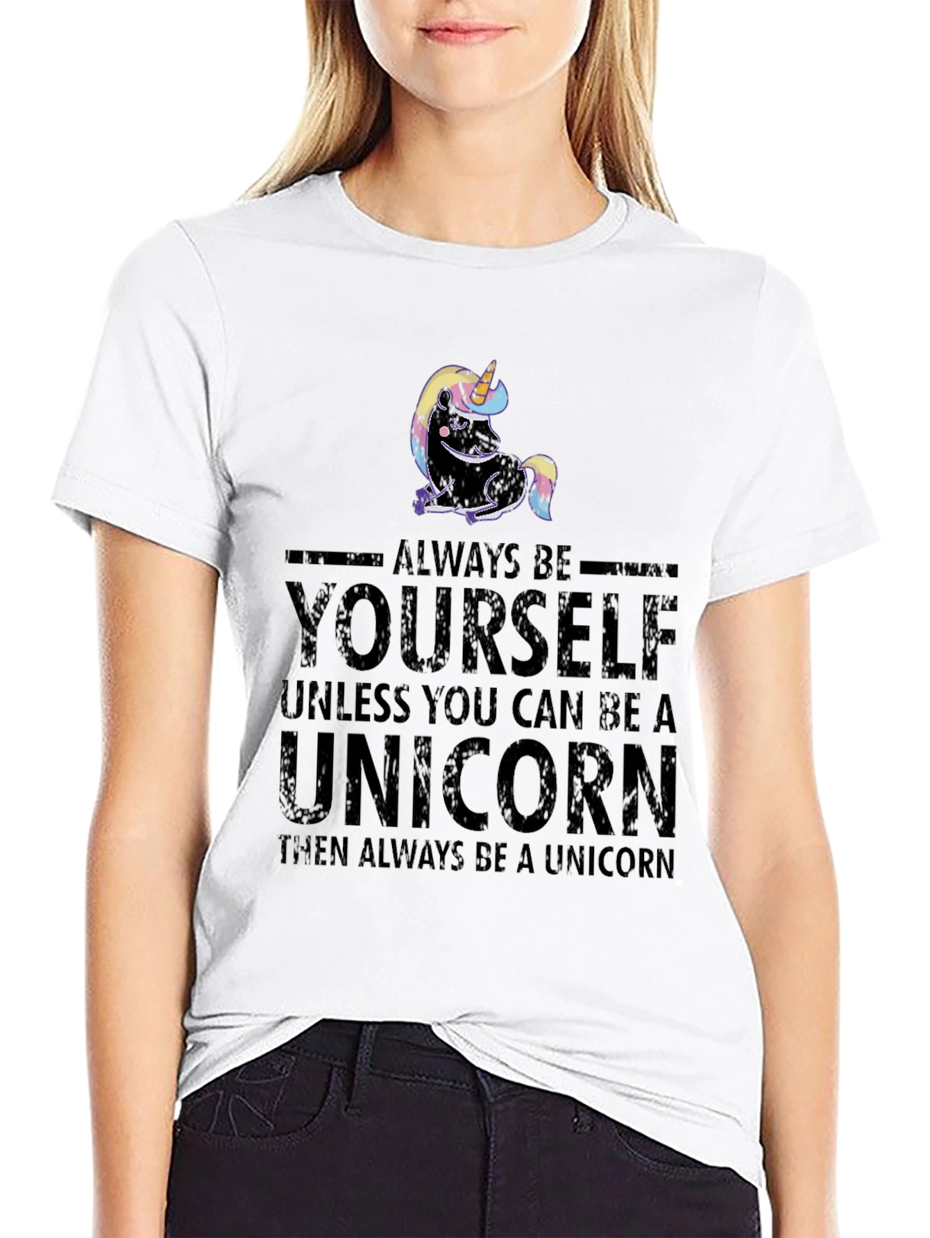 Always Be Yourself Unicorn Graphic T-Shirt