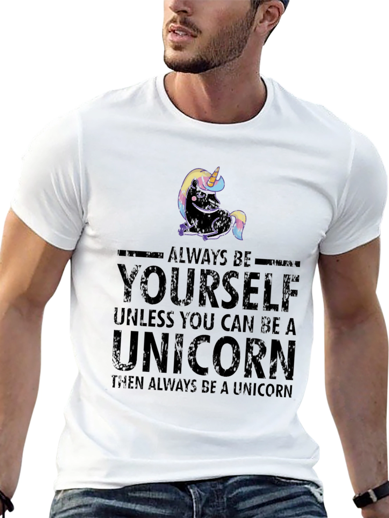 Always Be Yourself Unicorn Graphic T-Shirt