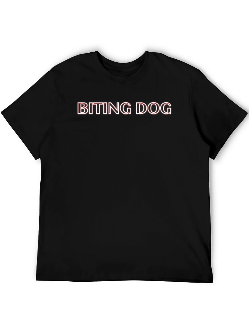 Biting Dog Graphic Tee - Bold Statement Shirt