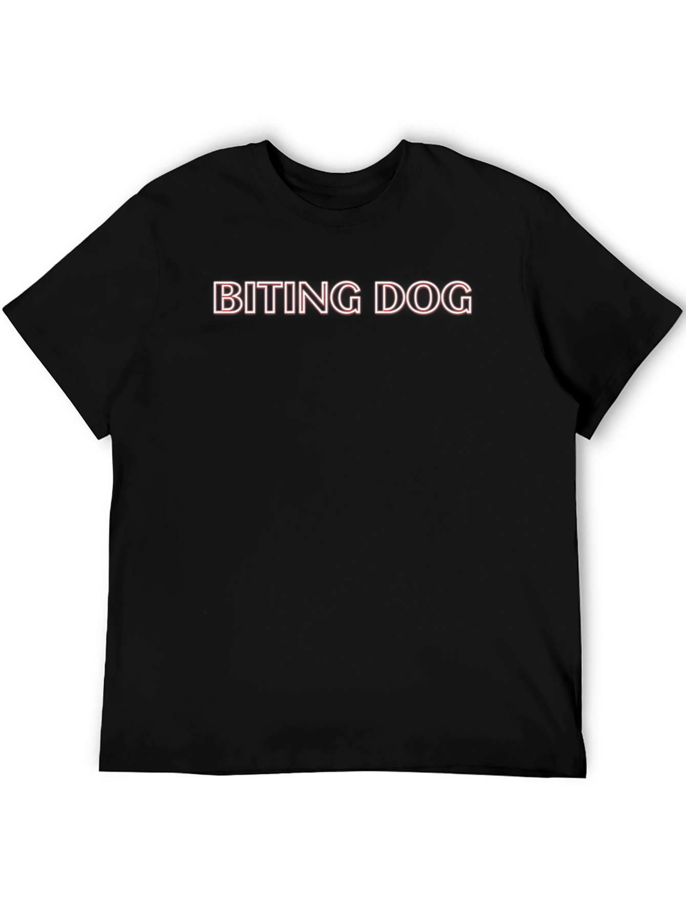 Biting Dog Graphic Tee - Bold Statement Shirt