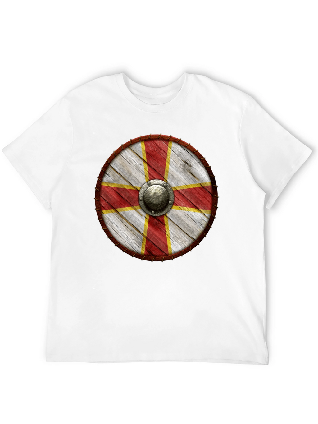 Viking Shield T-Shirt - Medieval Knight Design