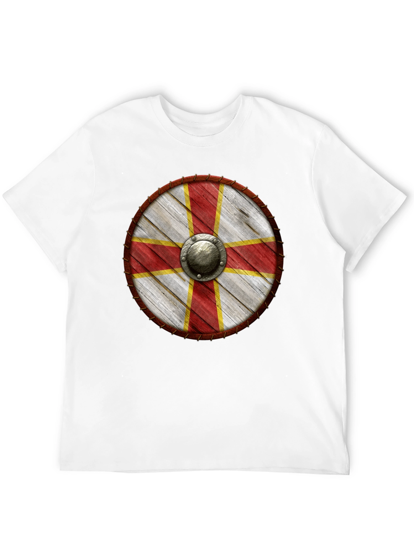 Viking Shield T-Shirt - Medieval Knight Design