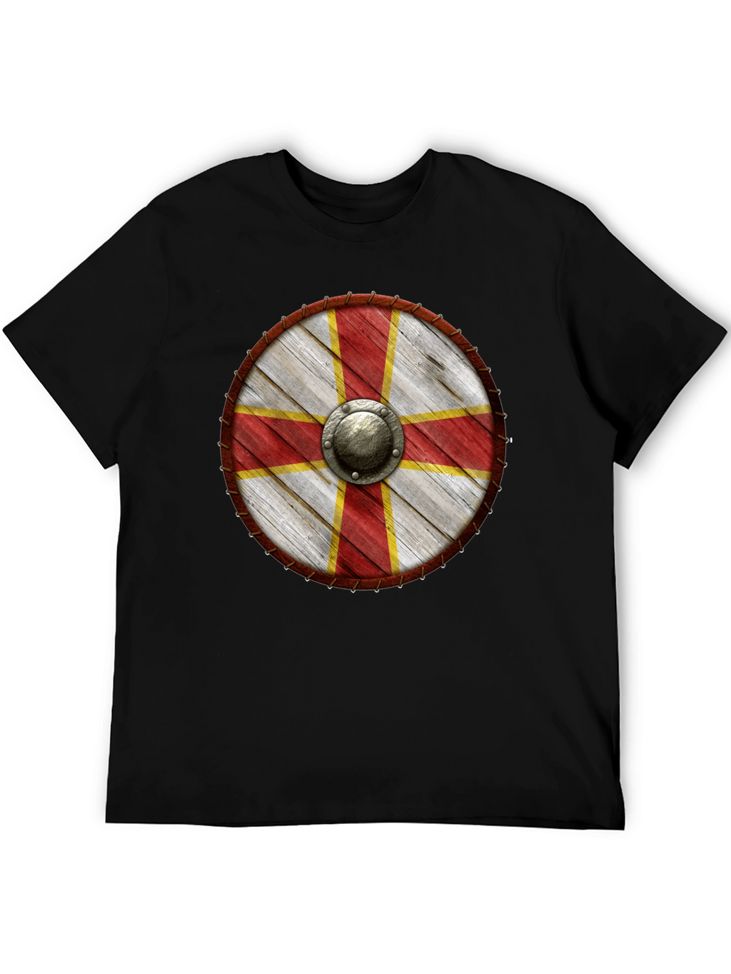 Viking Shield T-Shirt - Medieval Knight Design