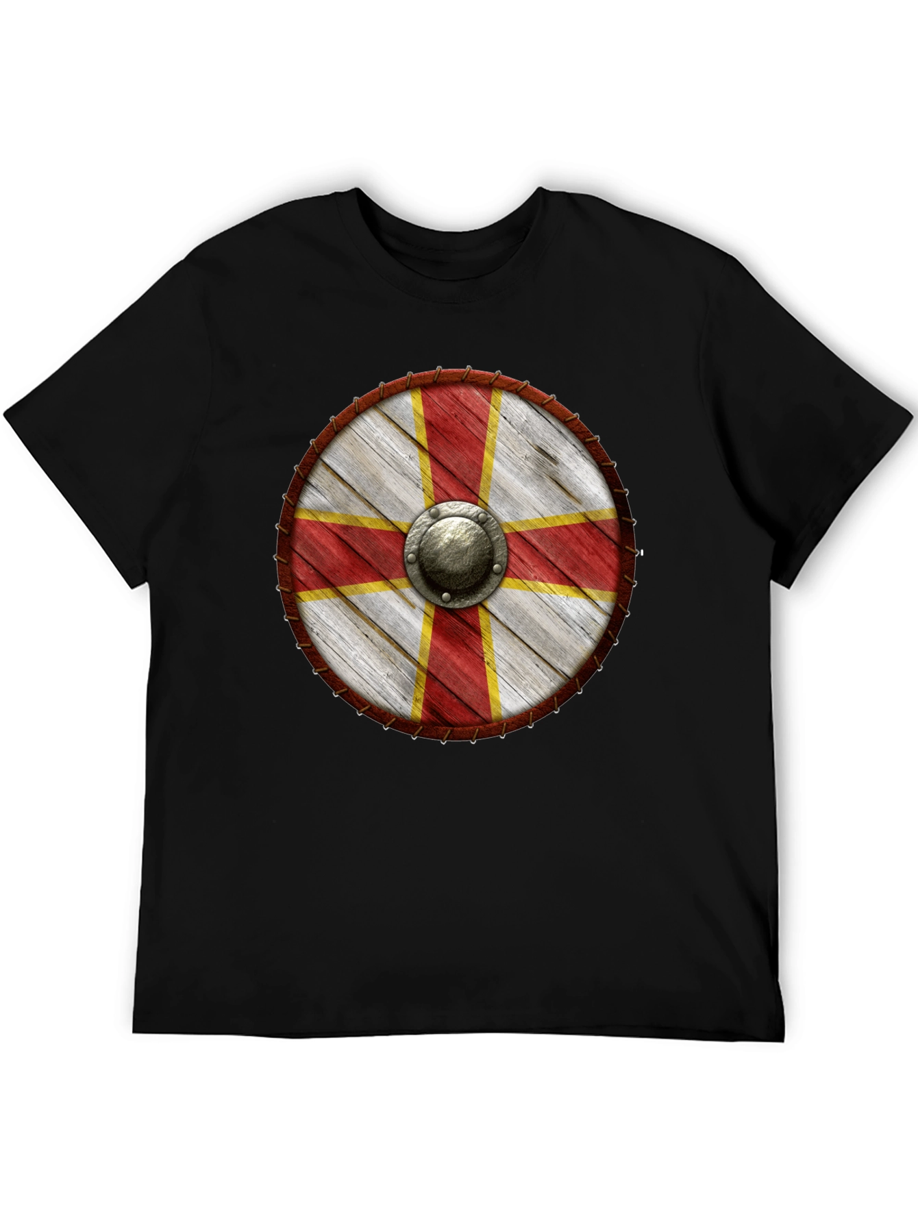 Viking Shield T-Shirt - Medieval Knight Design