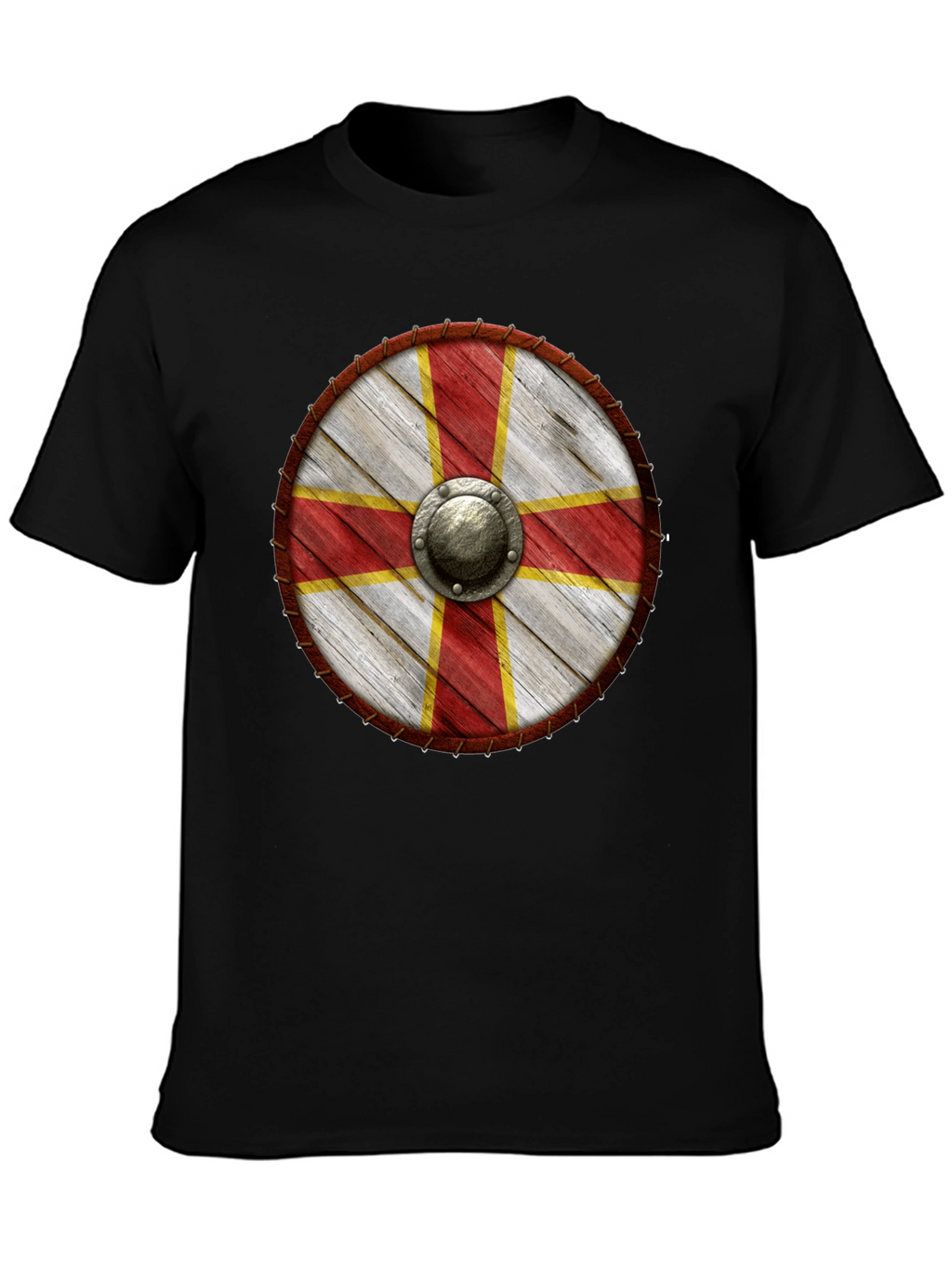 Viking Shield T-Shirt - Medieval Knight Design