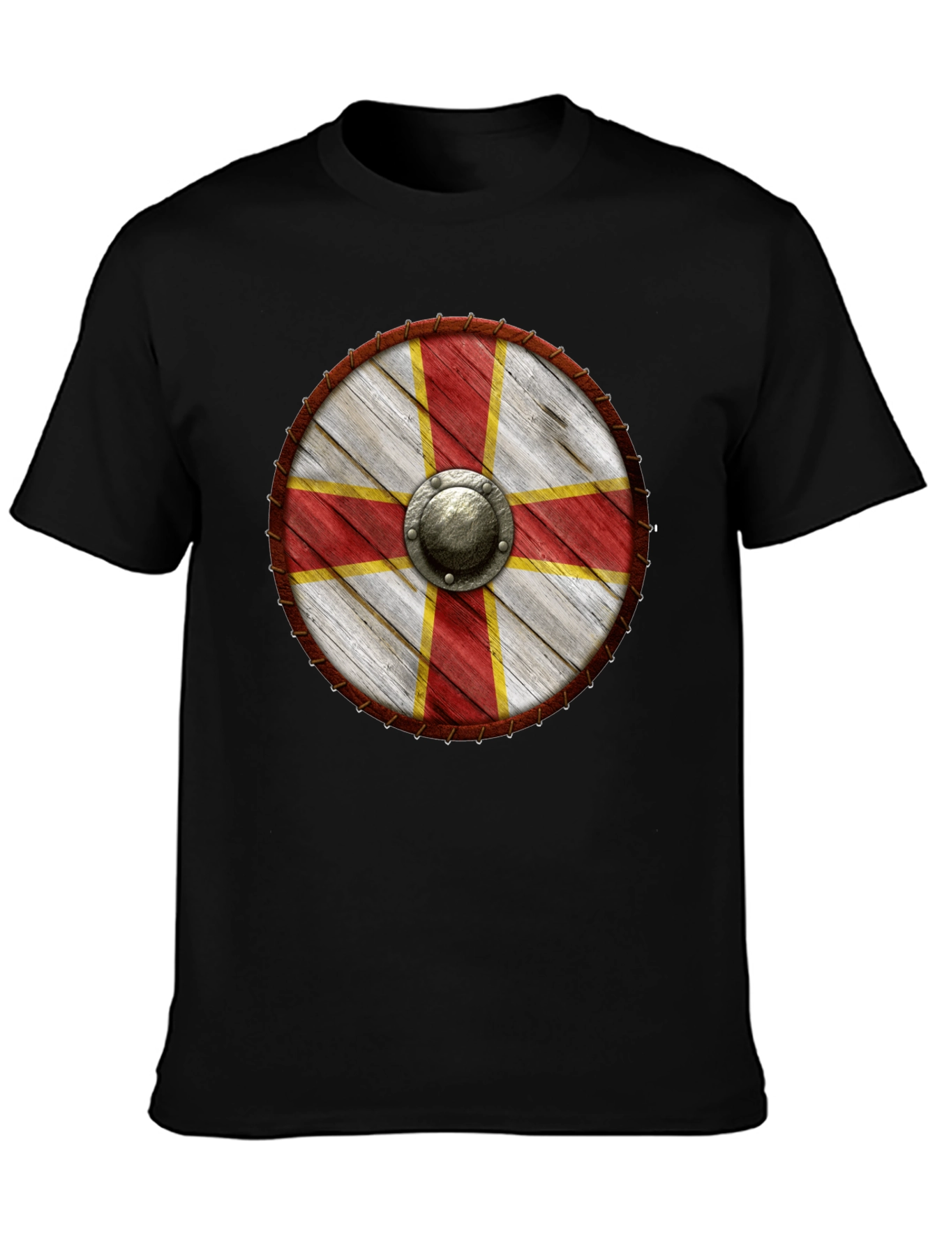 Viking Shield T-Shirt - Medieval Knight Design