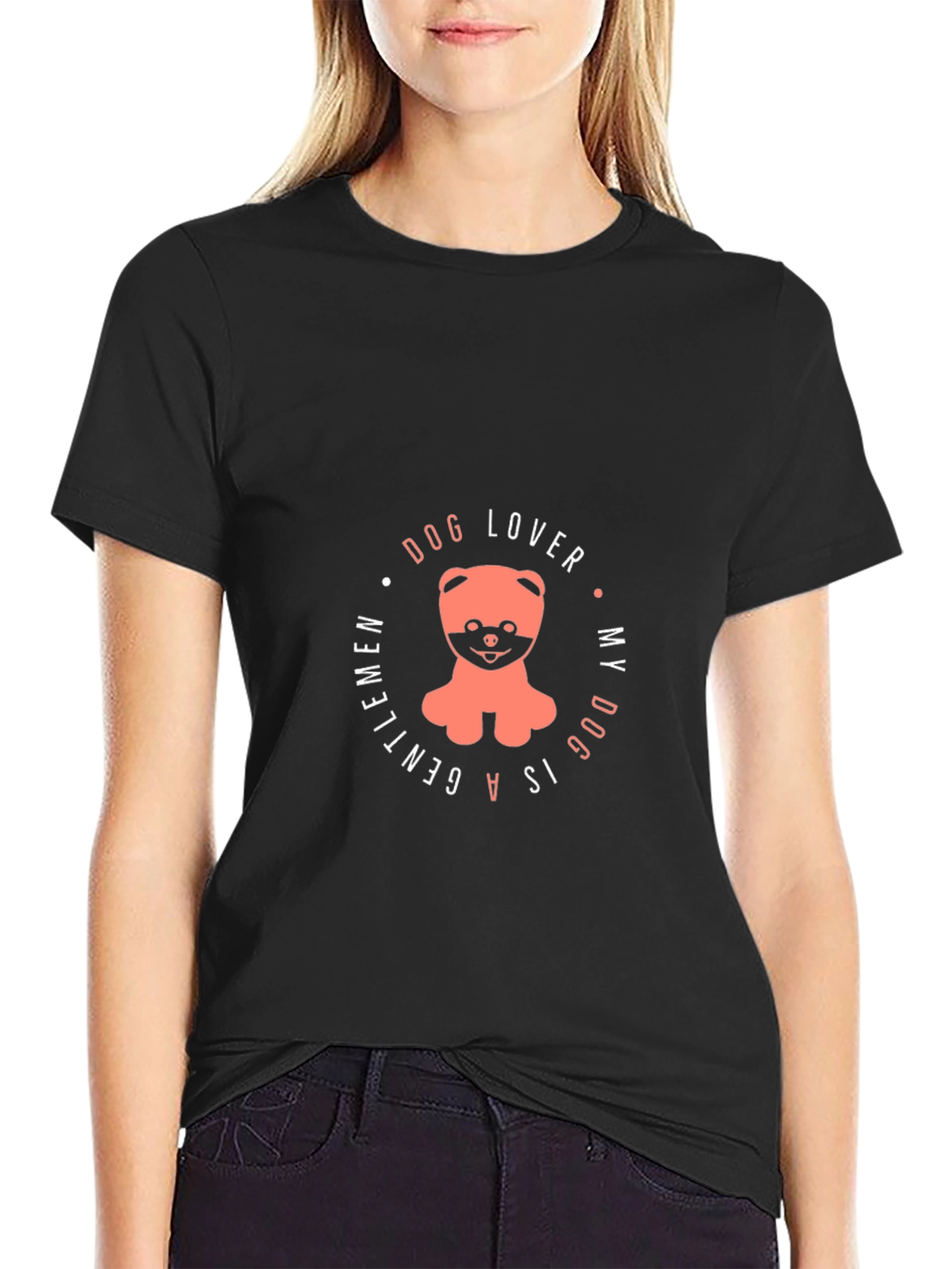 Dog Lover Tee: My Dog is a Gentleman Graphic T-Shirt