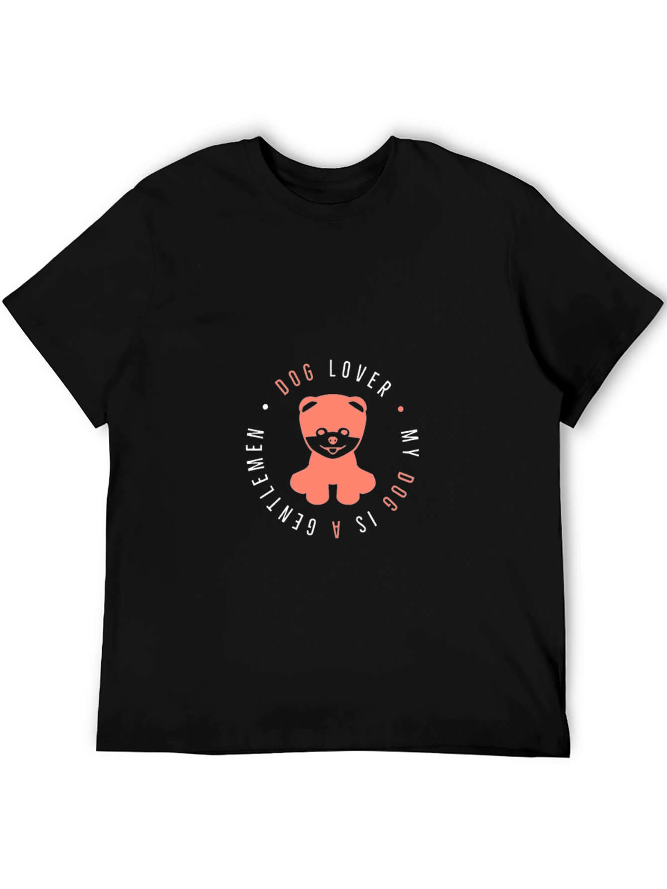 Dog Lover Tee: My Dog is a Gentleman Graphic T-Shirt