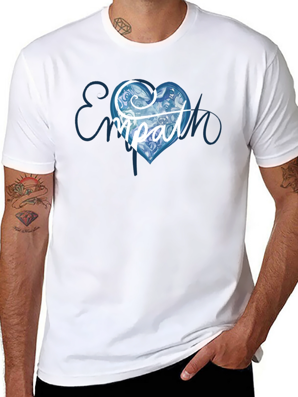 Empath Heart Graphic T-Shirt - Black