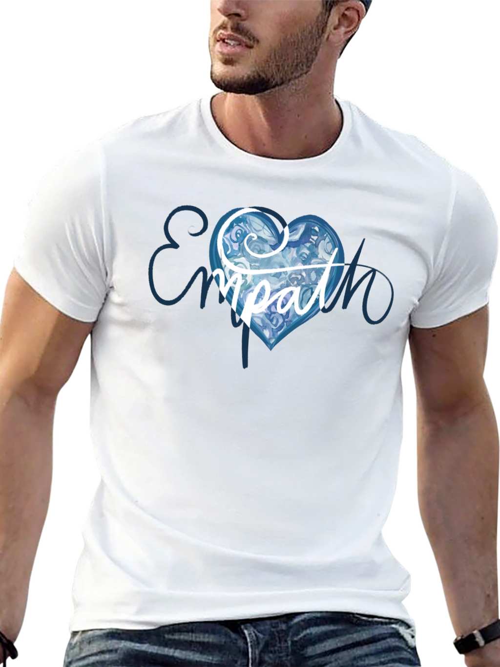 Empath Heart Graphic T-Shirt - Black