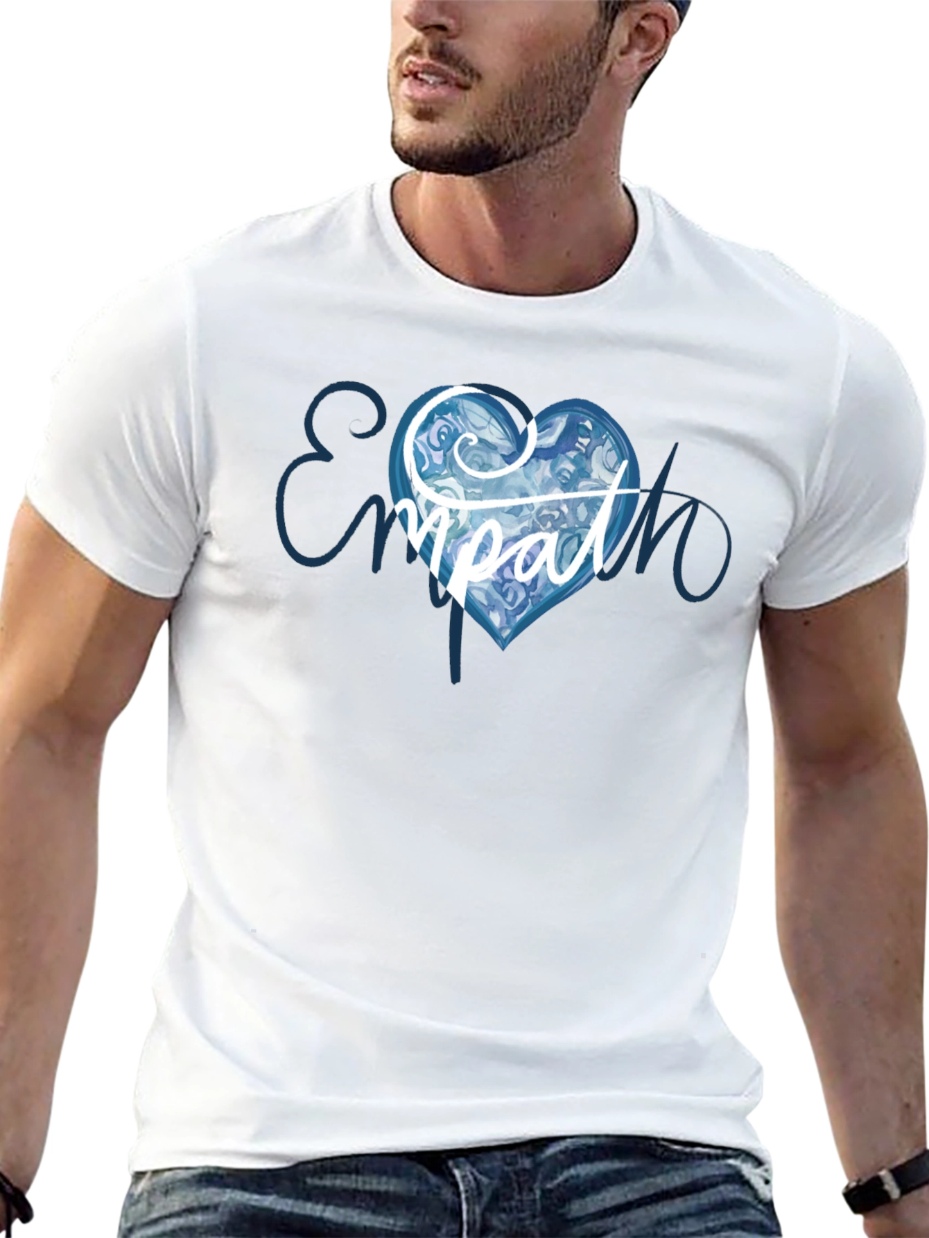 Empath Heart Graphic T-Shirt - Black