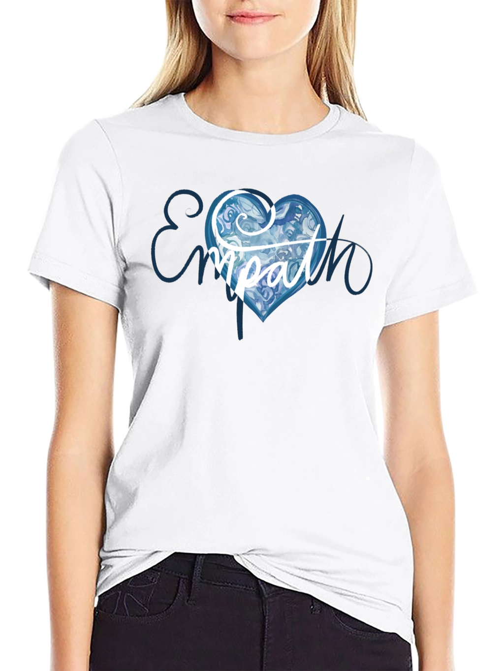 Empath Heart Graphic T-Shirt - Black