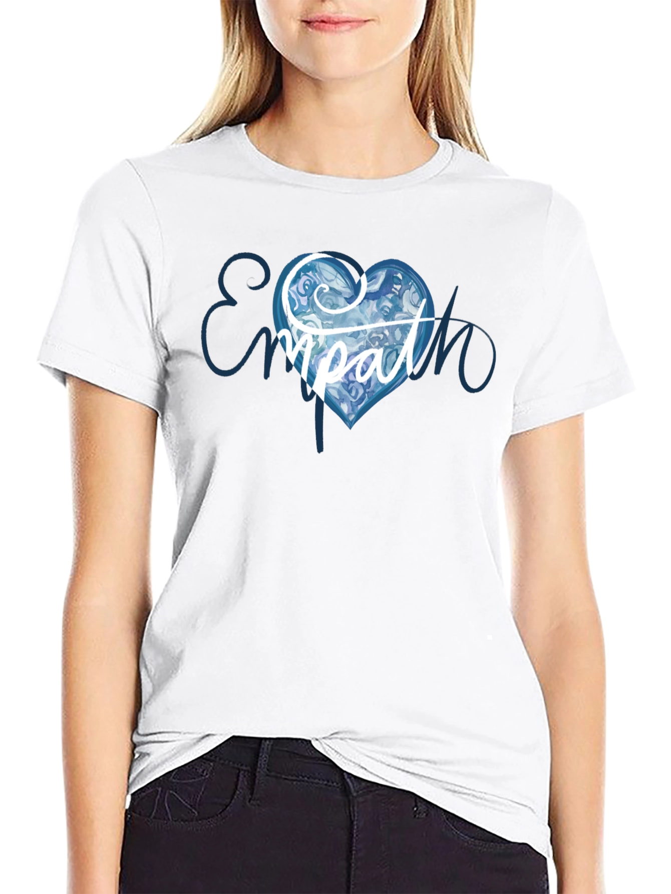 Empath Heart Graphic T-Shirt - Black