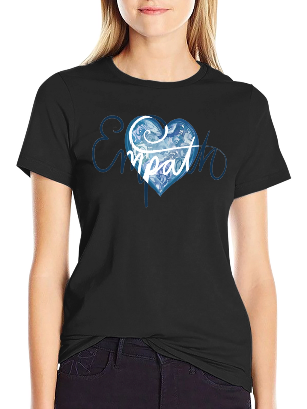Empath Heart Graphic T-Shirt - Black