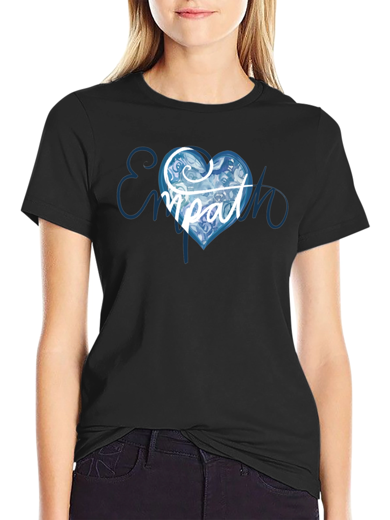 Empath Heart Graphic T-Shirt - Black