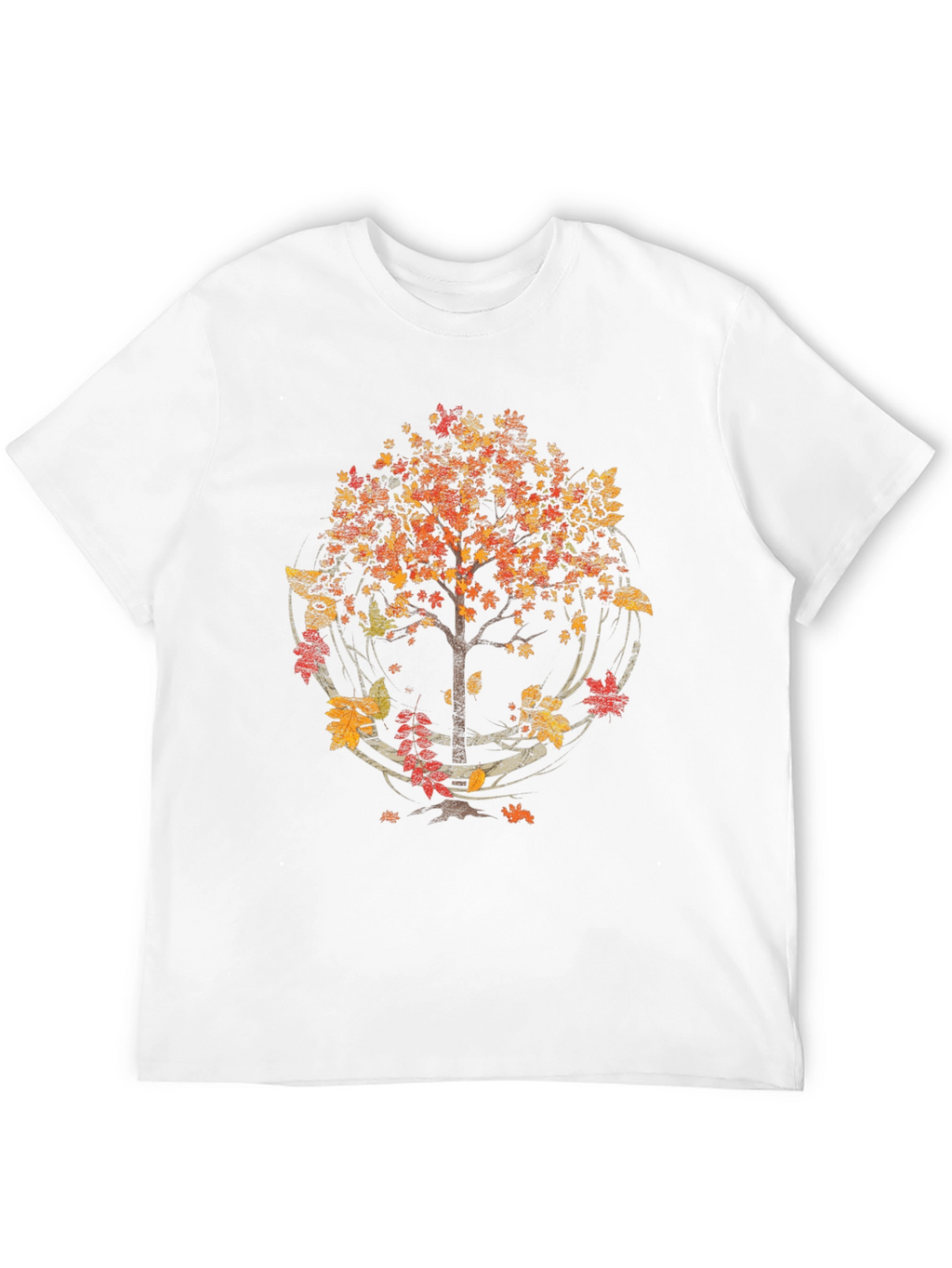 Autumn Tree Graphic T-Shirt - Black