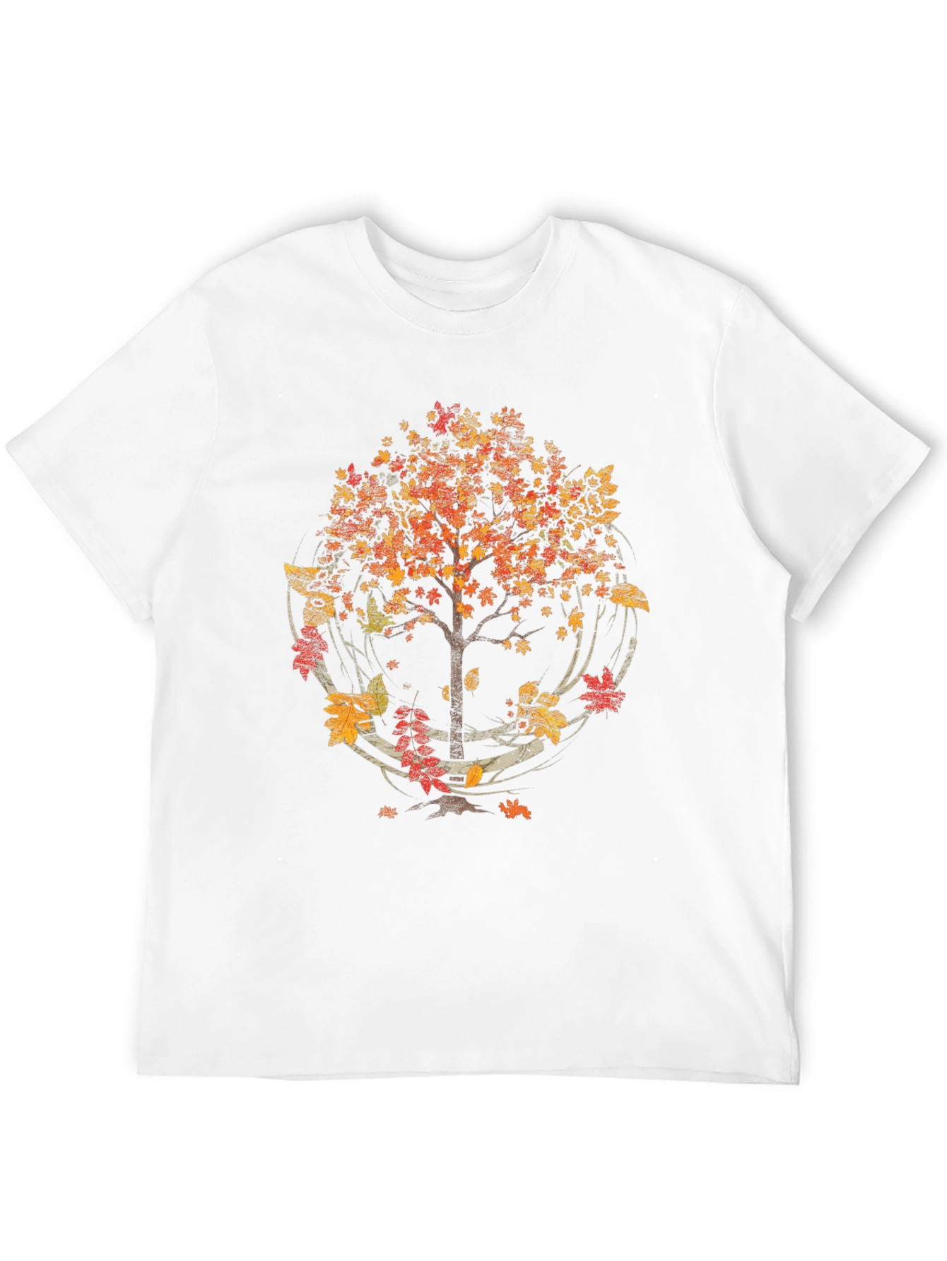 Autumn Tree Graphic T-Shirt - Black