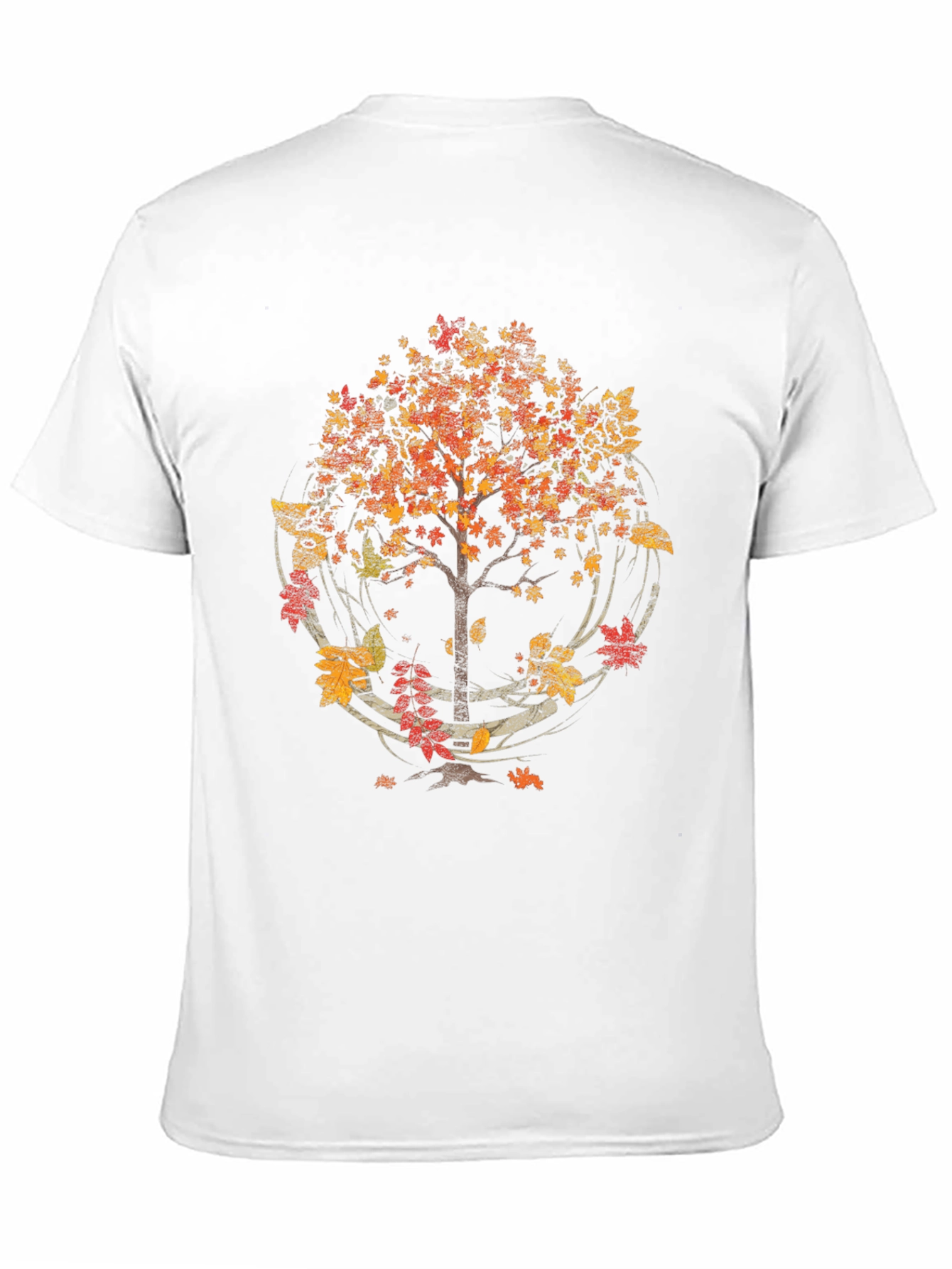 Autumn Tree Graphic T-Shirt - Black