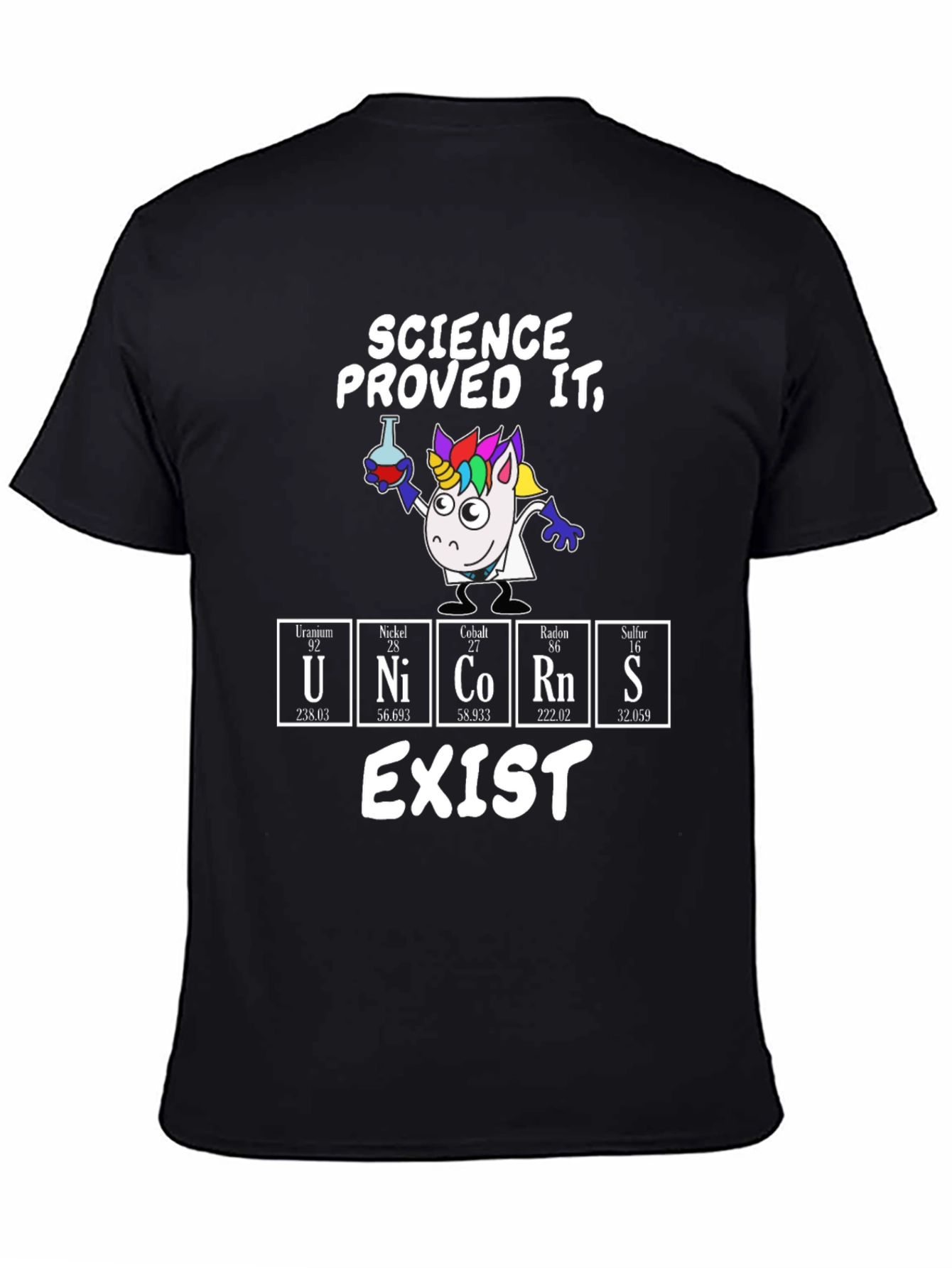 Science Unicorn T-Shirt: Proved It! Funny Geek Tee