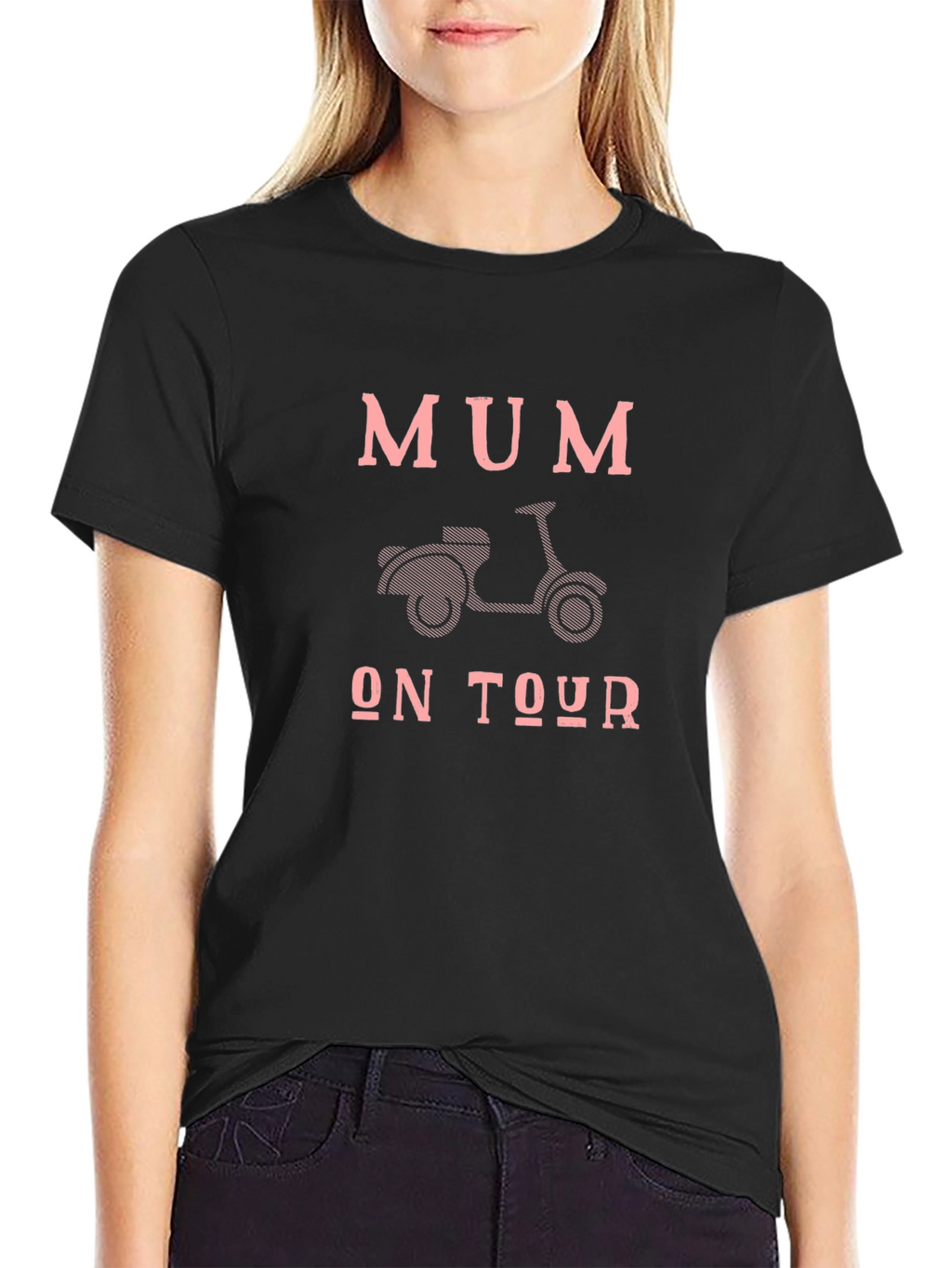 Mum On Tour Black T-Shirt