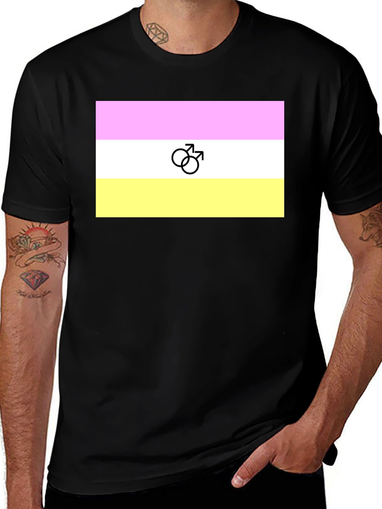 Intersex Pride T-Shirt - Black
