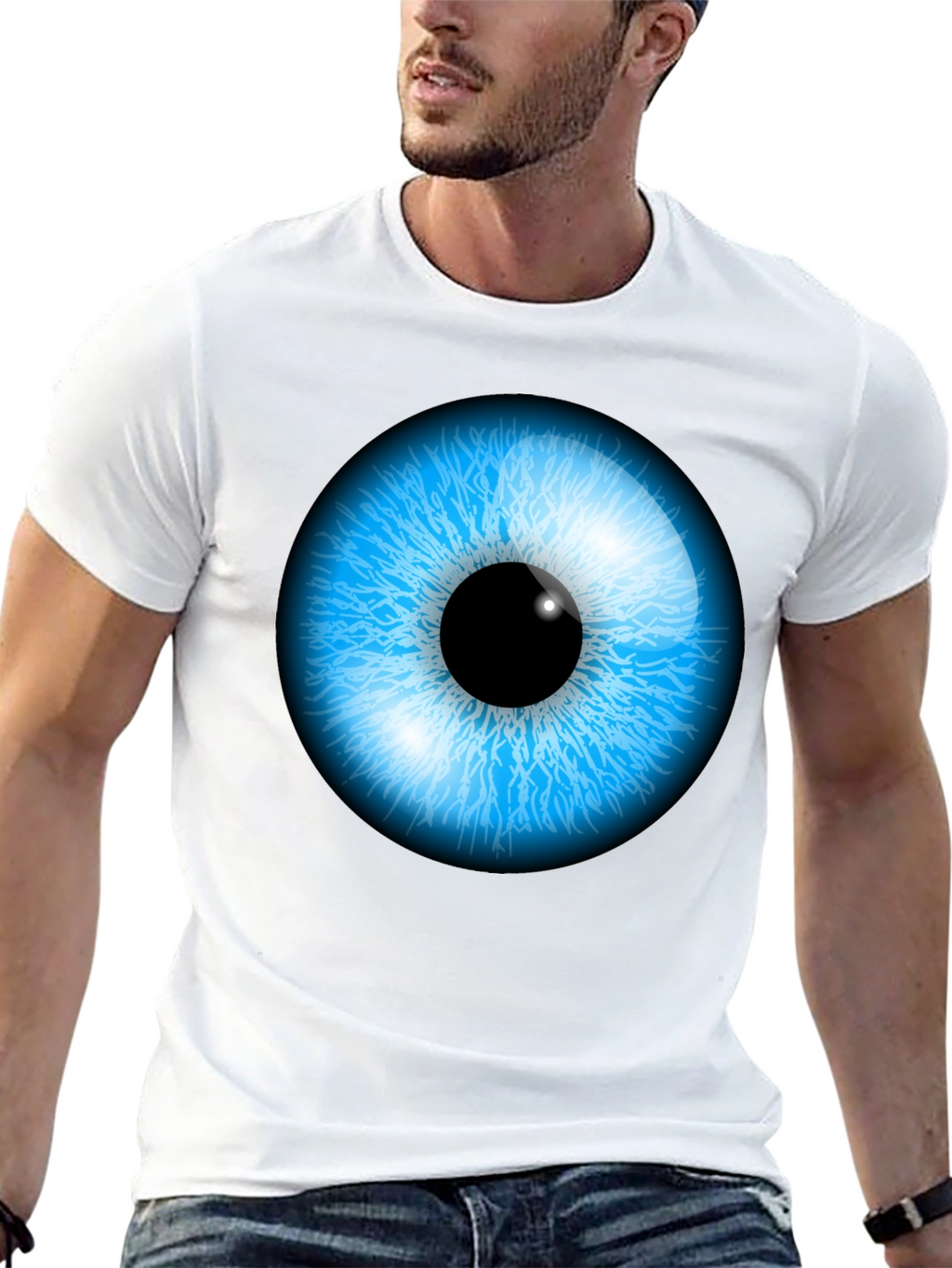 Eye-Catching Graphic Print Tee