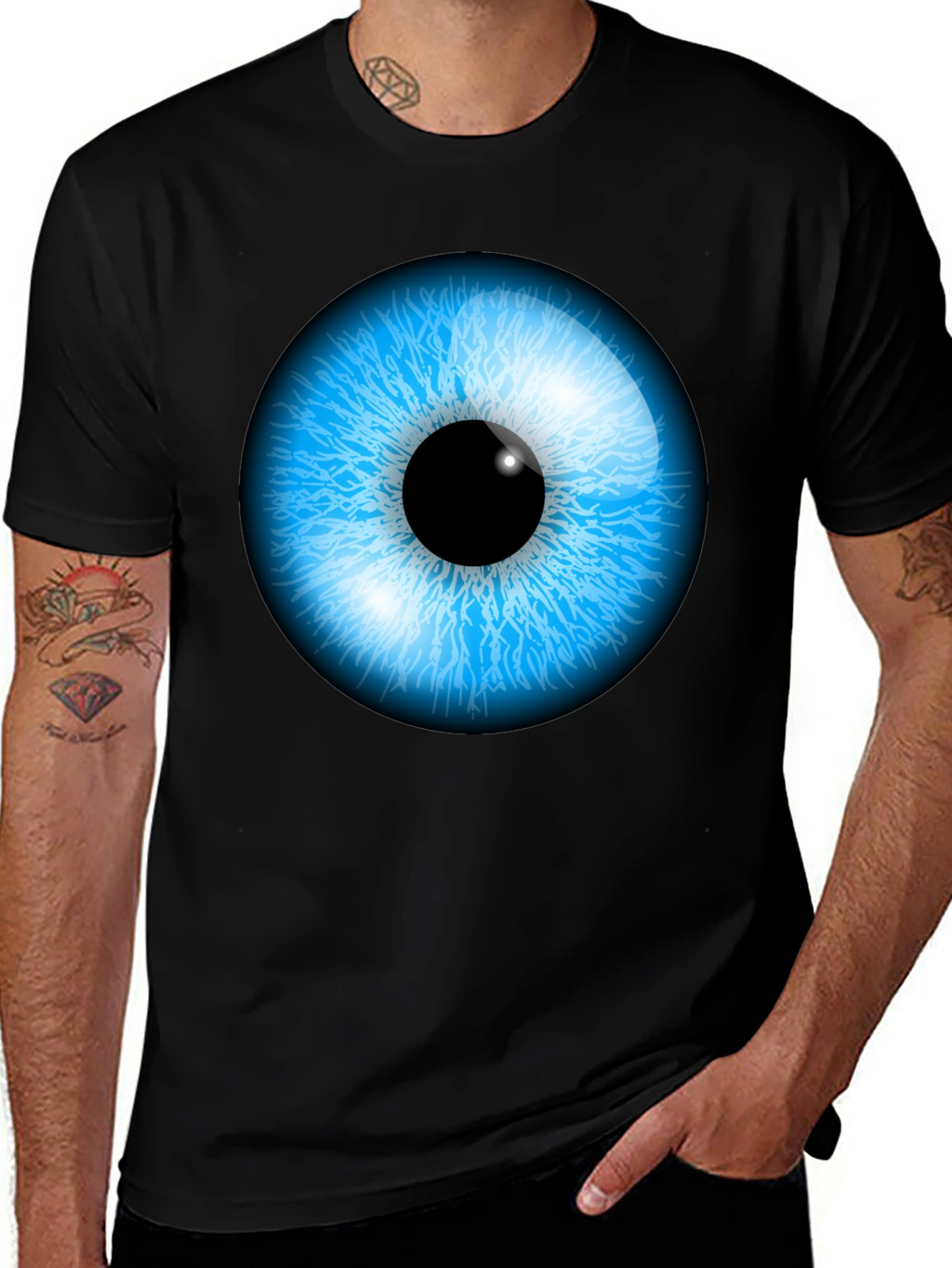 Eye-Catching Graphic Print Tee