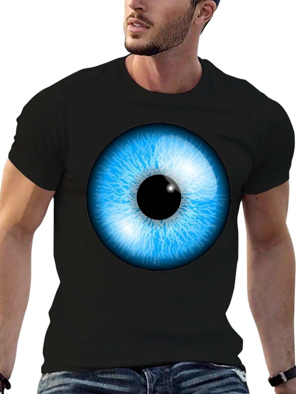 Eye-Catching Graphic Print Tee