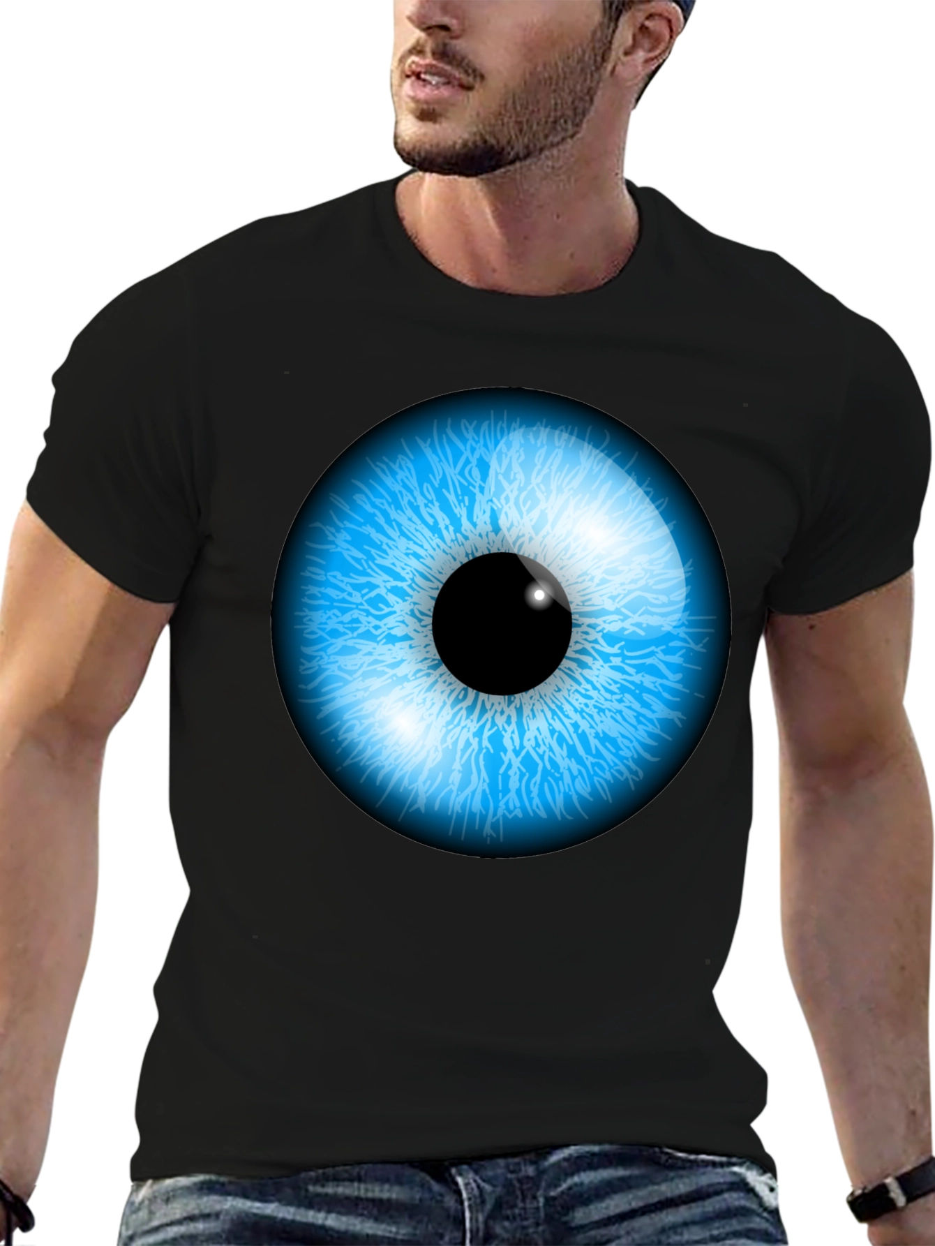 Eye-Catching Graphic Print Tee